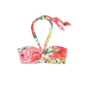 Kona Sol keyhole bandeau halter bikini top xl